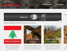 Tablet Screenshot of living-lebanon.com